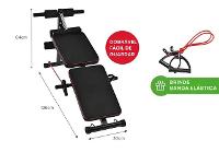 Prancha Abdominal Gadnic Multifuncional Com Apoio E Elásticos - 4