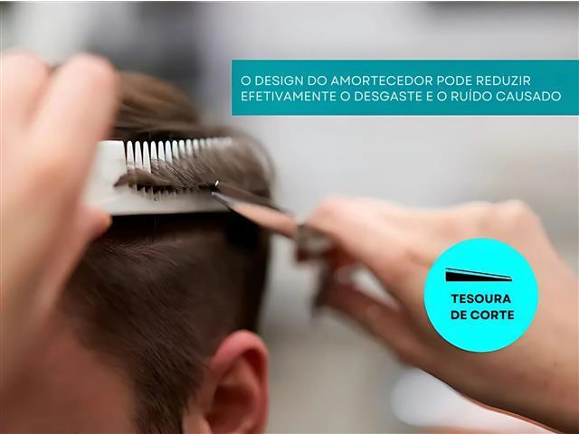 Kit Tesoura Profissional Gadnic Corte Polimento Desfiadeira 6.0 - 3