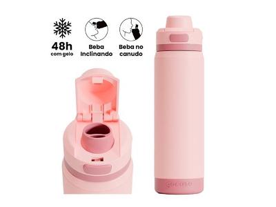 Garrafa Termica Pro 750 Rosa Bb