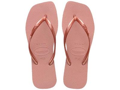 Chinelo Havaianas Slim Square Rosa Crocus