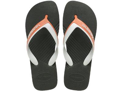 Chinelo Havaianas Dual Verde Olive/Branco