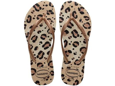 Chinelo Havaianas Slim Animals Bege/Bege