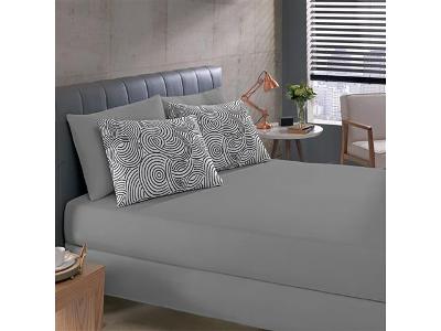 Jogo de Cama Casal Buettner Basic Libano Preto