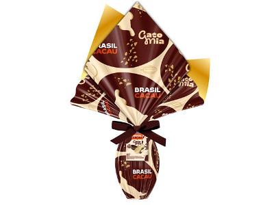Ovo de Páscoa Brasil Cacau Clássico Gato Mia Duo 281g