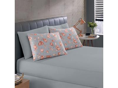 Jogo de Cama Solteiro Buettner Basic Micaela Coral