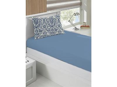 Jogo de Cama Solteiro Buettner Basic Lucerna Azul
