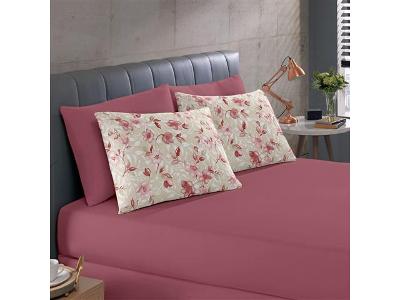 Jogo de Cama Quen Buettner Basic Laiane Bordo