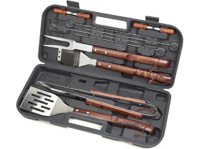 Jogo Utensílios Churrasco 13pc Cuisinart Inox c/ Estojo