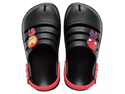 Sandalias Havaianas Kids Clog Marvel Novo Grafite