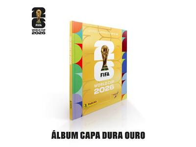 Álbum Capa Dura Ouro Copa do Mundo 2026 Oficial
