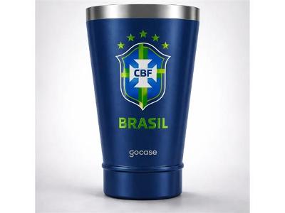 Copo Termico Azul Gocase 470ml Copa Brasil