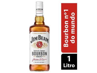Jim Beam Whiskey Bourbon White 1L