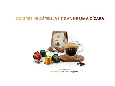 Kit 40 cápsulas Nespresso com xícara (Sortido)