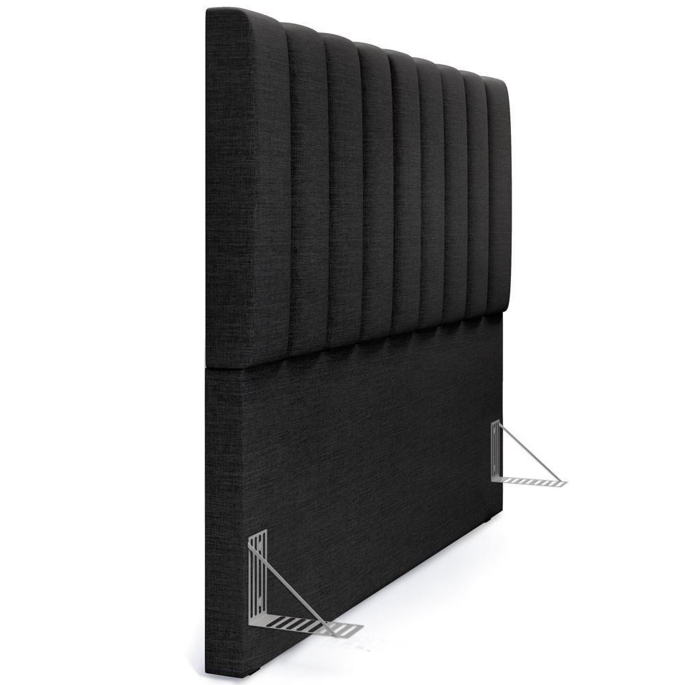 Cabeceira Cama Box Casal King 195 Cm Dália W01 Linho Chumbo - 2