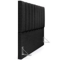 Cabeceira Cama Box Casal King 195 Cm Dália W01 Linho Chumbo