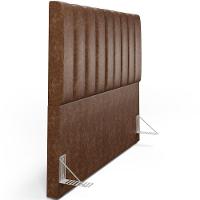 Kit Cabeceira Casal Queen 160cm Calçadeira Baú Marrom