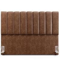 Kit Cabeceira Casal Queen 160cm Calçadeira Baú Marrom - 5