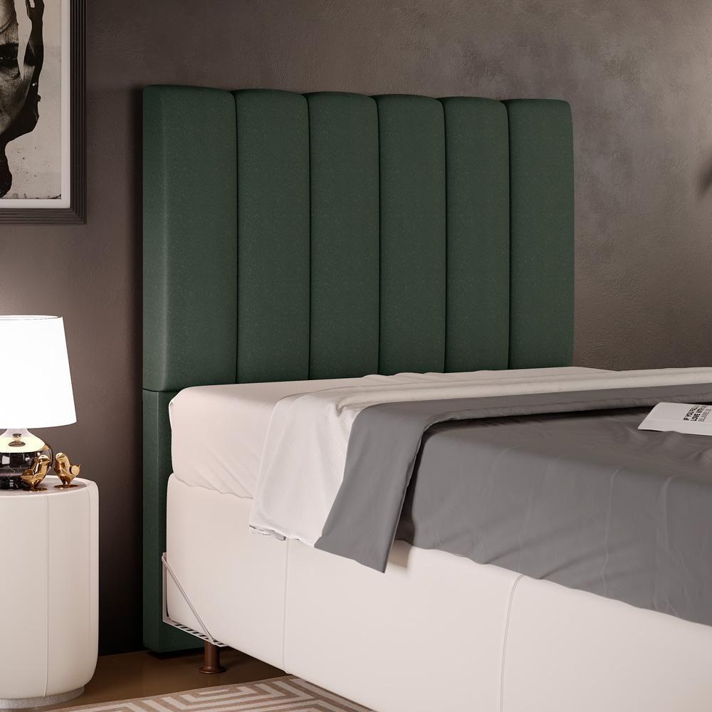Cabeceira Cama Box Solteiro 100 Cm Dália W01 Verde Musgo - 5