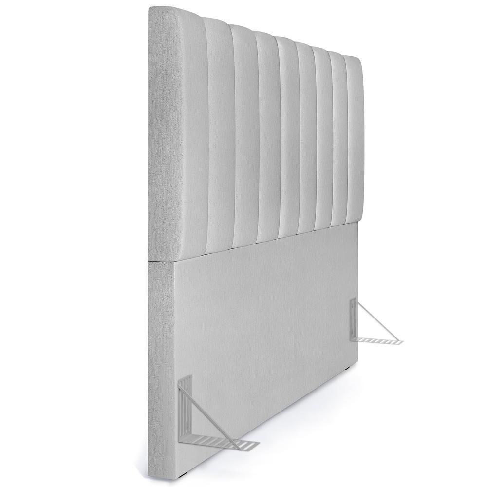 Cabeceira Cama Box Casal King 195 Cm Dália W01 Linho Cinza - 2