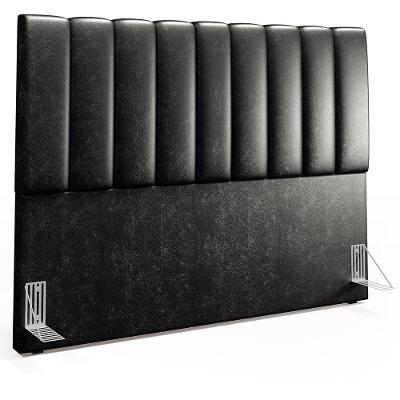 Cabeceira King 195cm Dália W01 Courissimo Preto