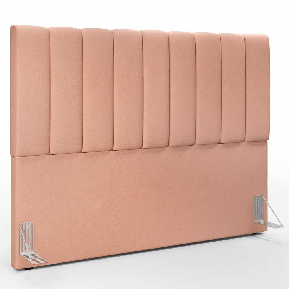 Cabeceira Cama Box Casal King 195 Cm Dália W01 Linho Rosê - 1