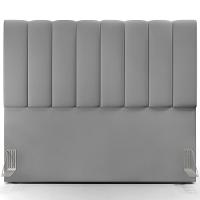 Kit Cabeceira Casal 140cm Com Calçadeira Recamier Baú Cinza - 5