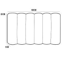 Cabeceira Cama Box Painel Solteiro 100 Cm Dubai W01 Marrom - 2