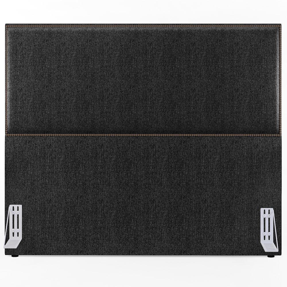 Cabeceira Cama Box Casal Tachas 140 Cm Vicenza L02 Chumbo - 2