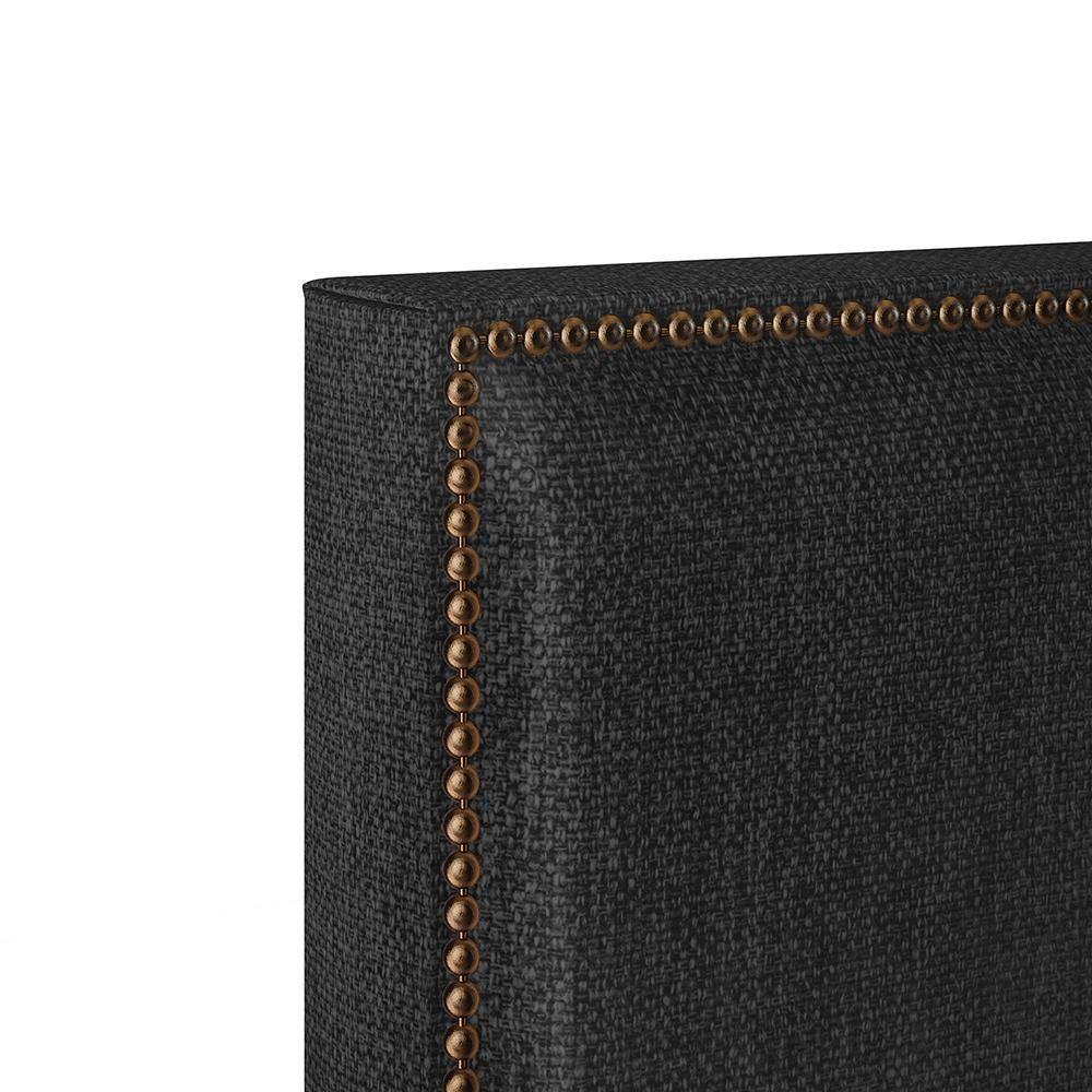 Cabeceira Cama Box Casal Tachas 140 Cm Vicenza L02 Chumbo - 3