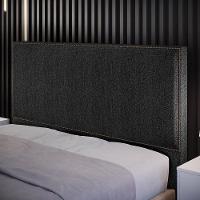 Cabeceira Cama Box Casal Tachas 140 Cm Vicenza L02 Chumbo - 7