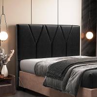 Cabeceira Cama Box Casal King 195 Cm Aurora W01 Preto - 7