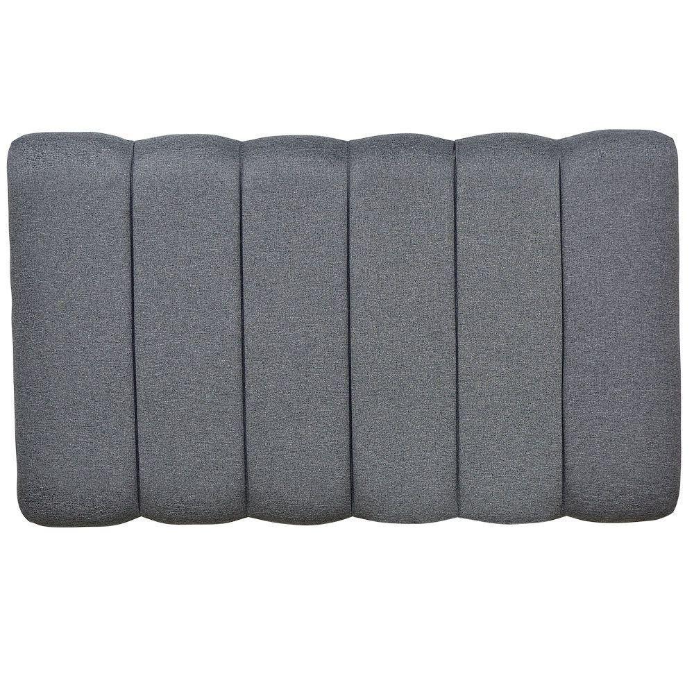 Cabeceira Cama Box Painel Solteiro 100 Cm Dubai W01 Chumbo - 2