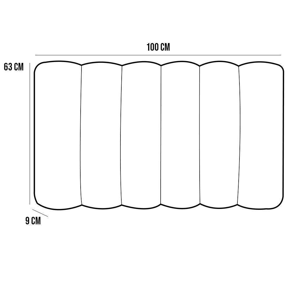 Cabeceira Cama Box Painel Solteiro 100 Cm Dubai W01 Chumbo - 3