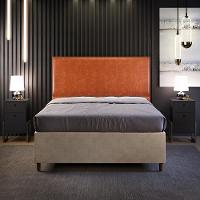 Cabeceira Box Casal King Com Tachas 195 Cm Couríssimo Camel - 8