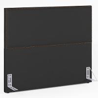 Cabeceira Box Casal King Com Tachas 195 Cm Suede Preto - 1