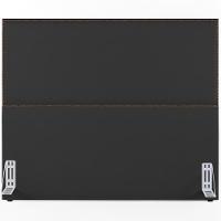 Cabeceira Box Casal King Com Tachas 195 Cm Suede Preto