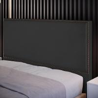 Cabeceira Box Casal King Com Tachas 195 Cm Suede Preto - 7