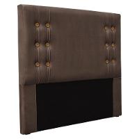 Kit Cabeceira E Calçadeira Recamier Queen 1,60M Marrom - - 13