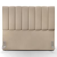 Kit Cabeceira Casal 140cm C/Calçadeira Recamier Baú Bege - 5