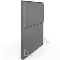 Cabeceira Cama Box Casal Tachas 140 Cm Vicenza L02 Cinza - 2