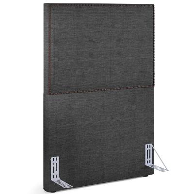 Cabeceira Cama Box Solteiro 100 Cm Linho Cinza Escuro