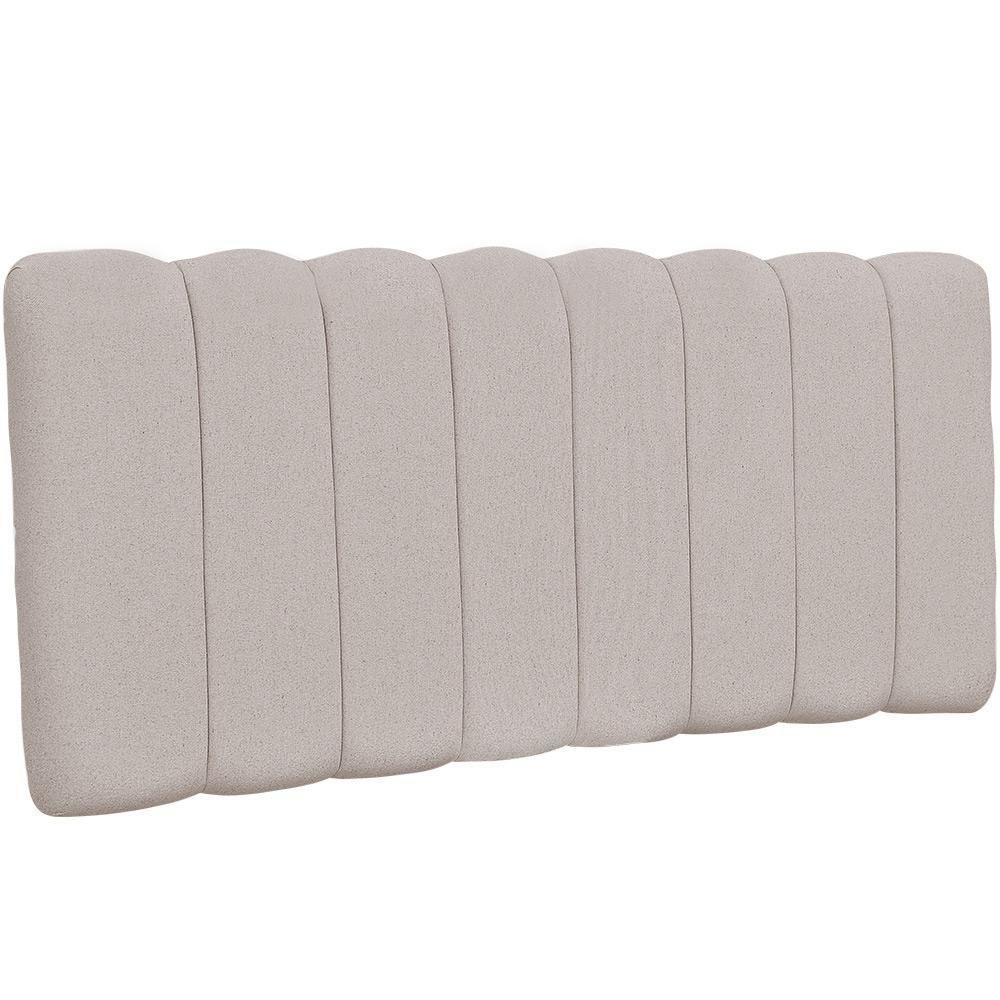 Cabeceira Cama Box Painel Casal 140 Cm Dubai W01 Linho Bege - 5