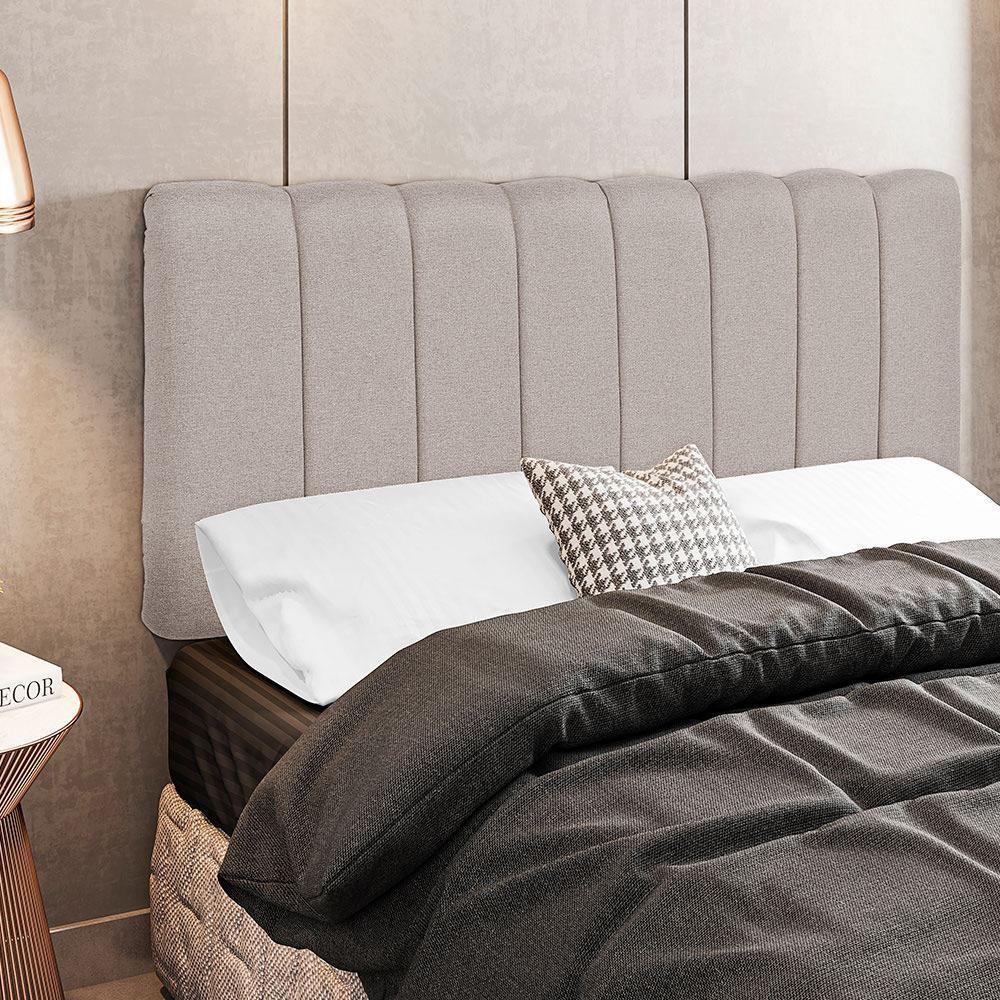Cabeceira Cama Box Painel Solteiro 100 Cm Dubai W01 Bege - 5