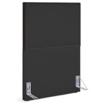Cabeceira Cama Box Solteiro Com Tachas 100 Cm Suede Preto - 1