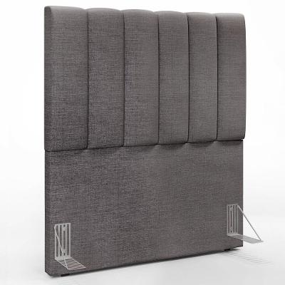 Cabeceira Solteiro 100cm Dália W01 Cinza Escuro