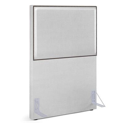 Cabeceira Box Solteiro 100 Cm Facto Cinza Metalizado