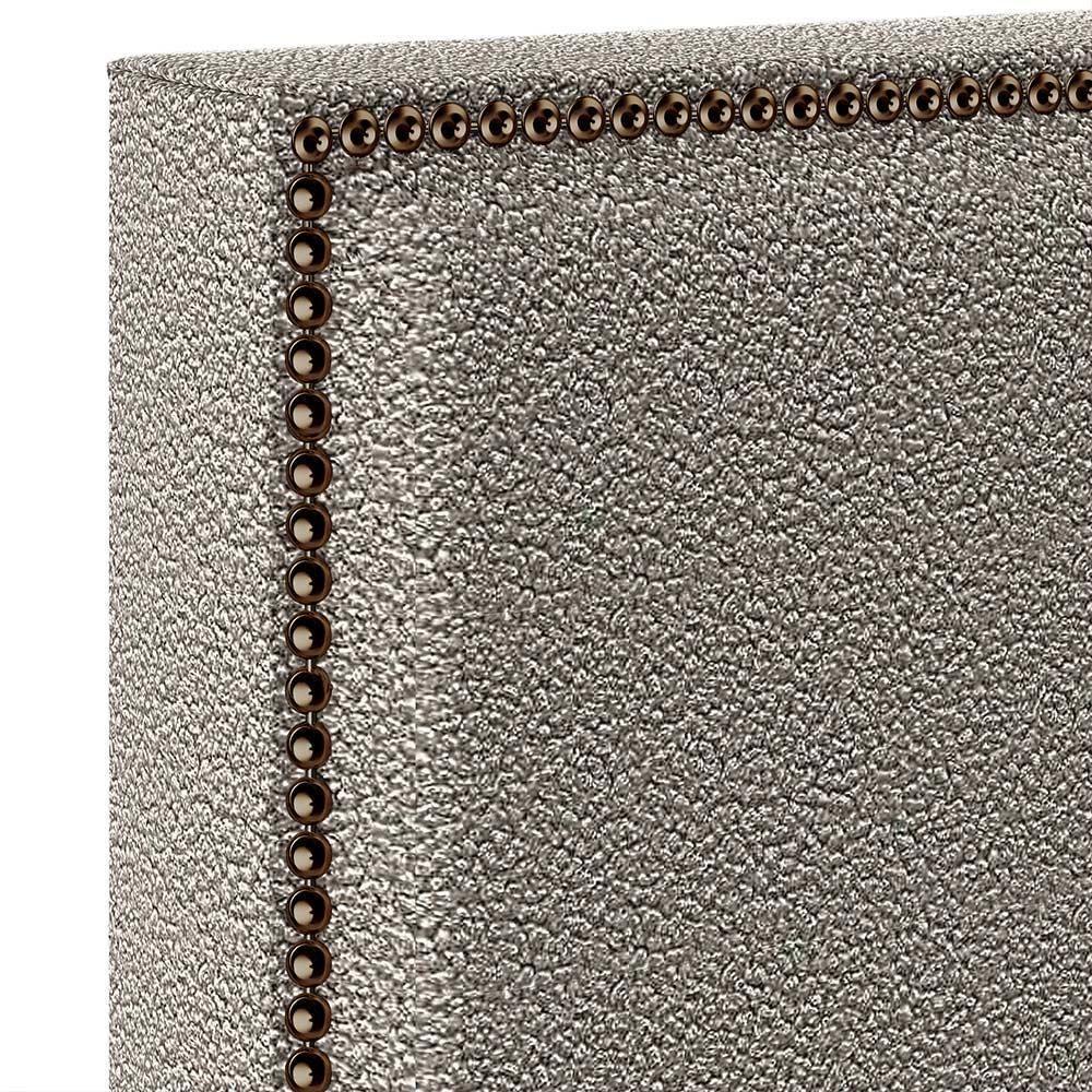 Cabeceira Box Casal Tachas 160 Cm Vicenza L02 Bouclê Bege - 2