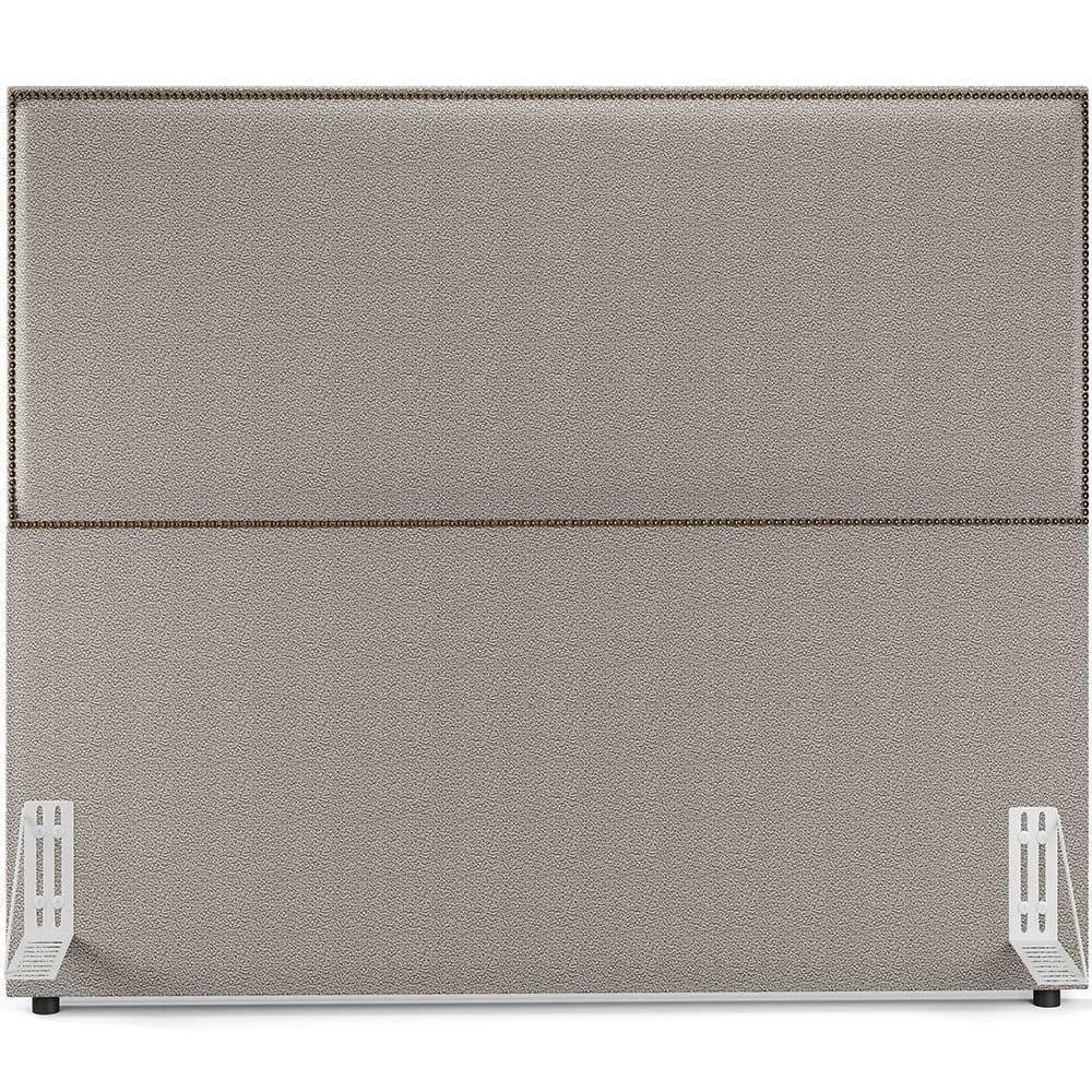 Cabeceira Box Casal Tachas 160 Cm Vicenza L02 Bouclê Bege - 6