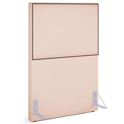 Cabeceira Cama Box Solteiro Tachas 100 Cm Vicenza L02 Bege