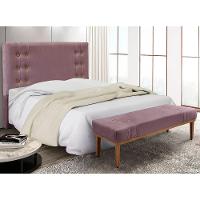 Kit Cabeceira E Calçadeira Recamier Queen 1,60M Uva - - 15